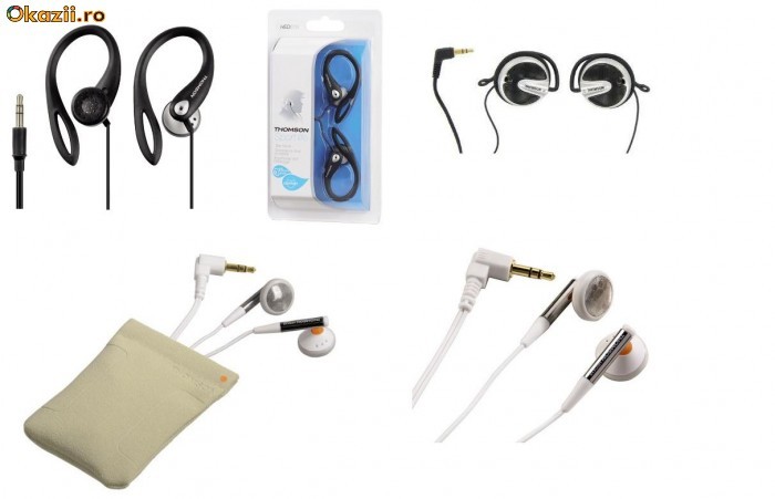 Casti stereo Thomson cu banda de silicon, HED61,HED71,HED112 NOI foto mare