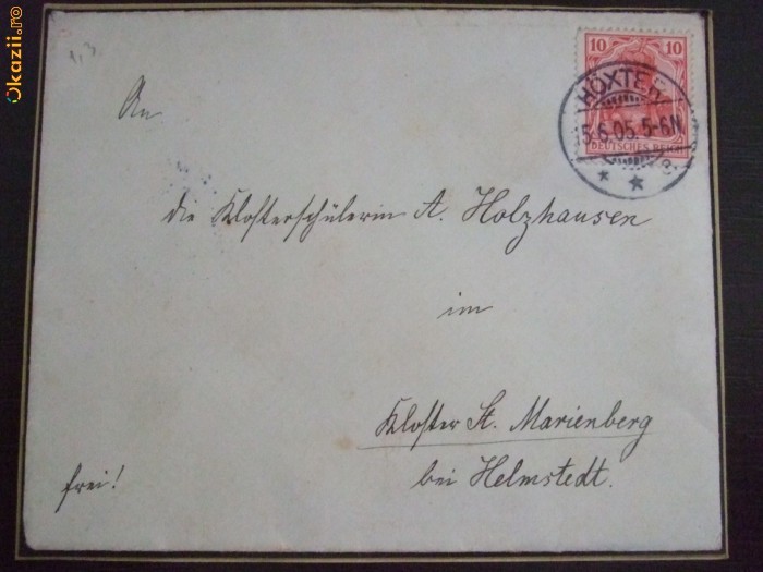 Germania Reich ,Plic din 1905 foto mare