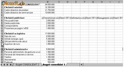 APLICATII EXCEL foto mare