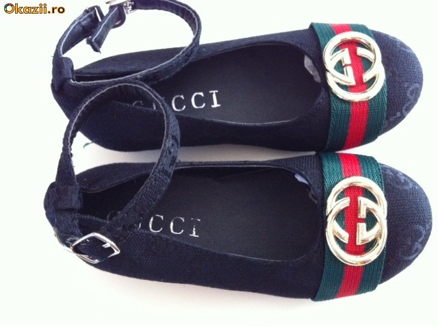 PANTOFI PANTOFIORI FETITE GUCCI  SUPERBI  NR  25 SI 26 (17CM SI 17,5CM) foto mare