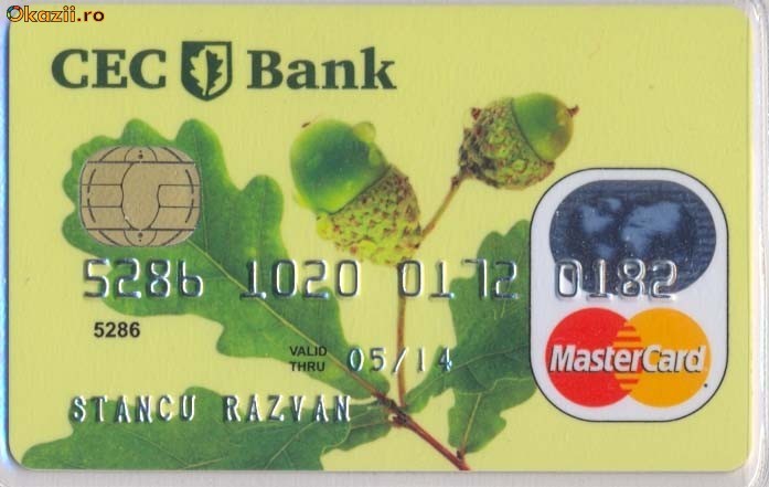 Card bancar CEC BANK 5 foto mare