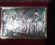 super oferta ICOANA DE ARGINT CU AUR(marcata) foto mare