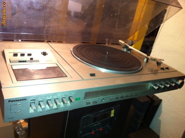Combina Panasonic SG-3200 vintage (amplificator, casetofon si pickup) foto mare