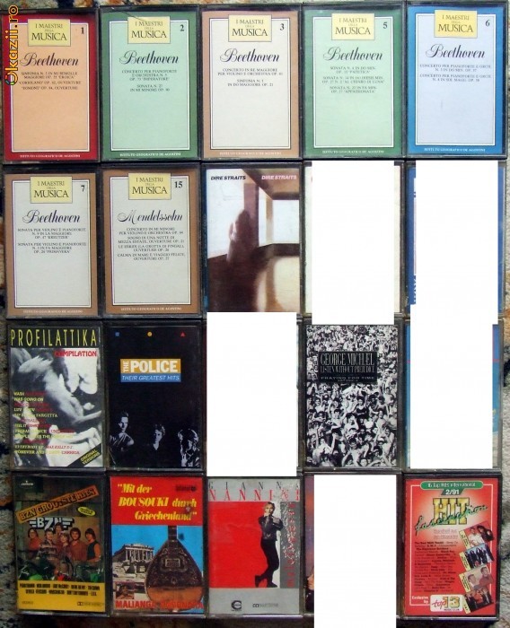 casete audio originale foto mare