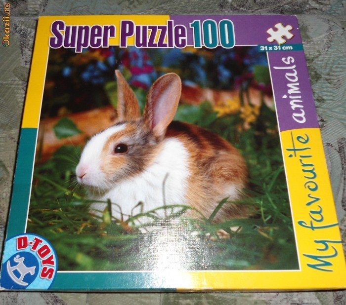 SUPER Puzzle 100 piese animalele mele preferate NOU D Toys foto mare
