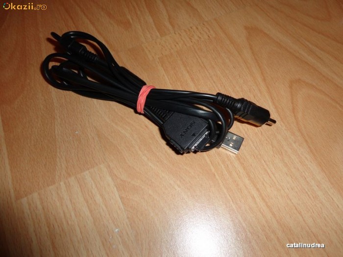 Cablu de data USB Sony DSC T90 W50 W55 W90 W150 W170 W190 W250 W320 foto mare