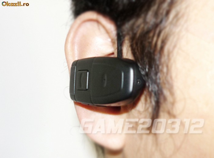 Vand Bluetooth de ureche cu camera video pentru spionaj foto mare