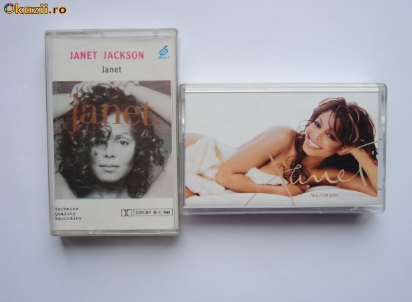 Lot de 2 casete audio cu Janet Jackson, in stare excelenta, originale foto mare