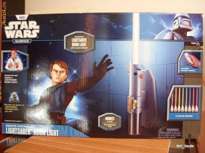 Lichidare Stoc !! 50% reducere ! Star Wars - Sabie laser cu telecomanda pentru camera foto mare