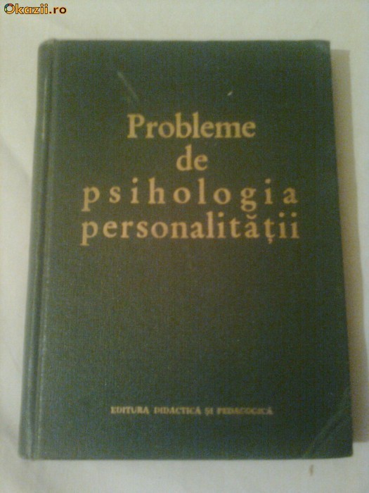 PROBLEME DE PSIHOLOGIA PERSONALITATII  ~ E.I.IGNATIEV foto mare