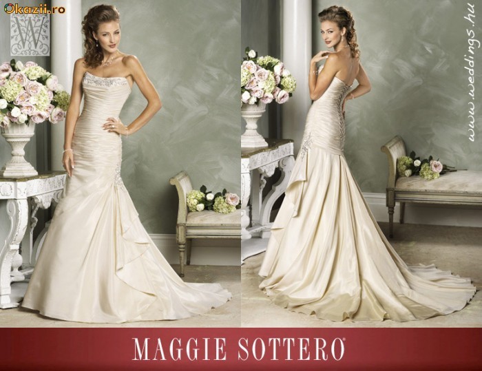 Rochie de mireasa - Maggie Sottero, model Agatha foto mare