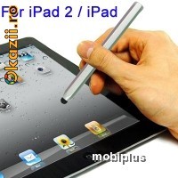 Capacitive Touch Screen Stylus Pen Silver foto mare
