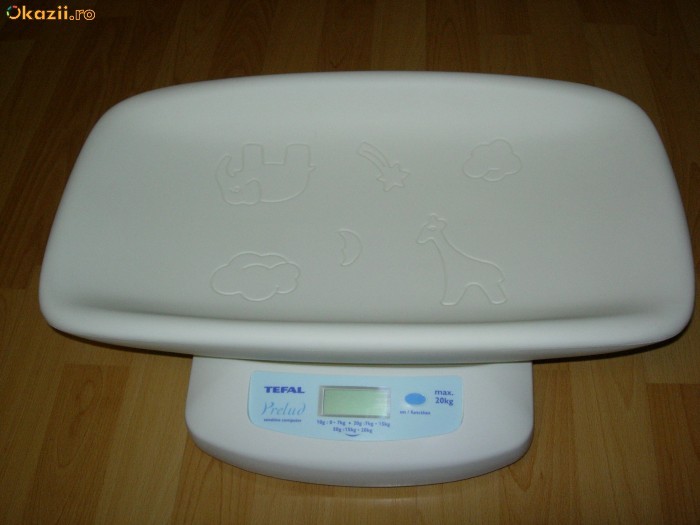 CANTAR BEBELUSI SI COPII PANA LA 20 Kg TEFAL PRELUD foto mare