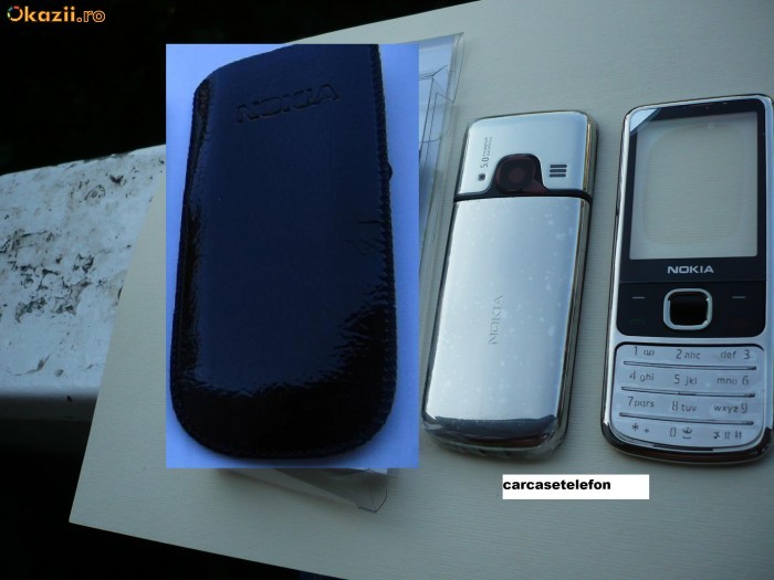 CARCASA NOKIA 6700 CROM COMPLETA+HUSA SI SURUBURI,POZA REALA foto mare