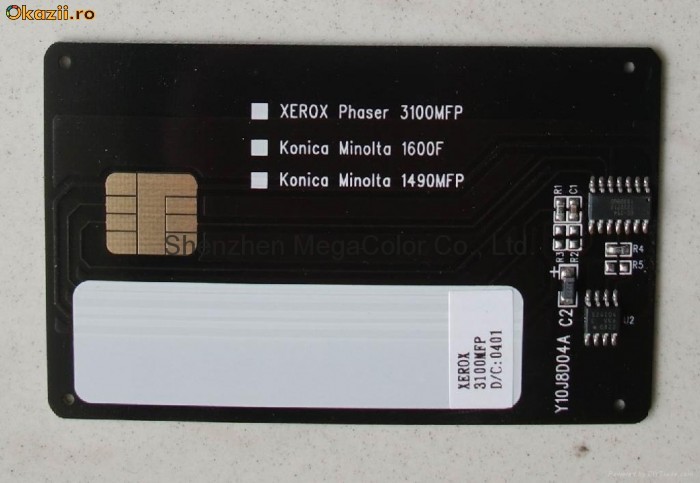 CHIP CARD RANK XEROX 3100 MFP foto mare