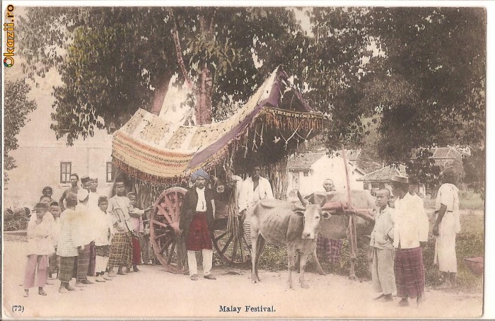 Singapore-Malay Festival, circulata 1912 foto mare
