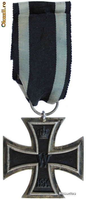 Crucea de Fier - Eisernes Kreuz - Prusia - WWI -  argint marcat - Originala foto mare