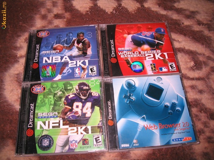 Trei jocuri de sport NTSC Sega Dreamcast foto mare