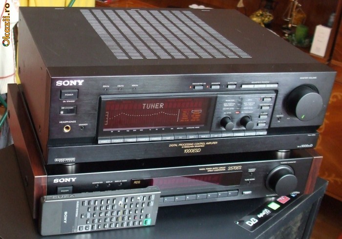 sony 1000 esd -preamplificator procesor de sunet-REDUCERE PRET( es pioneer,technics,akai) foto mare