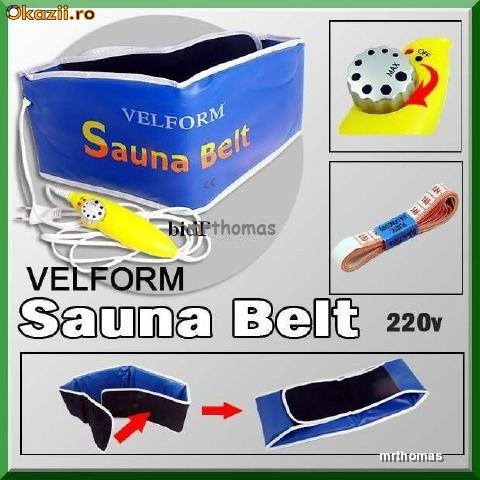 SAUNA BELT VELFROM CENTURA PENTRU SLABIT / FITNESS / TONIFIAT MUSCHI + Livrare in toata tara sau predare personala Bucuresti foto mare