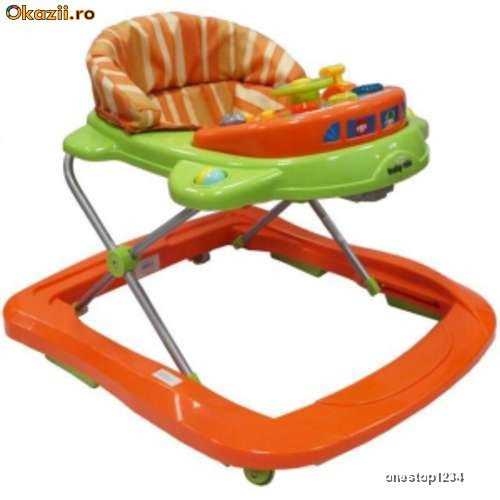 Premergator cu jucarie muzicala Baby Mix Zebra foto mare