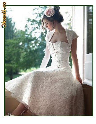 vand rochie de mireasa scurta, nefolosita foto mare