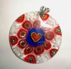 pandantiv sticla murano mare rotund pandantiv sticla murano mare rotund