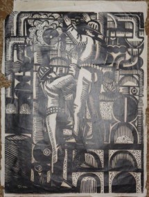 Grogore Ursu , pictor bucovinean consacrat , Serigrafie foto