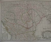 * Harta  Claude de L'Isle (Delisle) - 1780 -  autentica foto