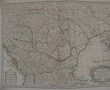* Harta  Claude de L'Isle (Delisle) - 1780 -  autentica foto mare