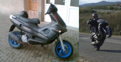 GILERA RUNNER 125 2 timpi raketa pe 2 roti foto mare