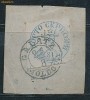 RFL 1858 ROMANIA Cap de bour de 81 parale facsimil de epoca exceptional, stampilat pe fragment