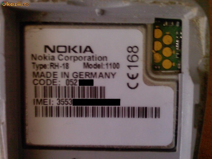 nokia 1100 rh-18 germany foto mare