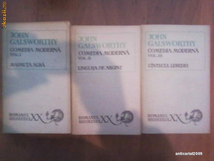 John Galsworthy - COMEDIA MODERNA (3 volume) foto mare