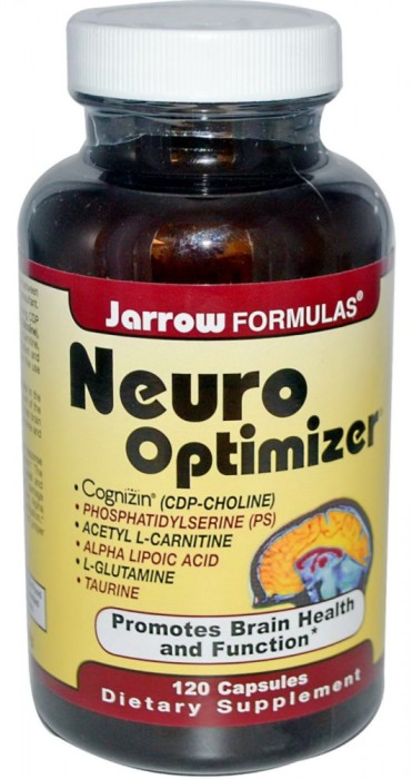 Neuro Optimizer, Jarrow, 120 capsule. Buna functionare a creierului si memoriei, refacere functii cerebrale, sechele AVC, traumatism cerebral, autism foto mare Neuro Optimizer, Jarrow, 120 capsule. Buna functionare a creierului si memoriei, refacere functii cerebrale, sechele AVC, traumatism cerebral, autism foto mare