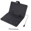 Husa din piele ecologica pentru tableta 7 inch cu tastatura micro USB