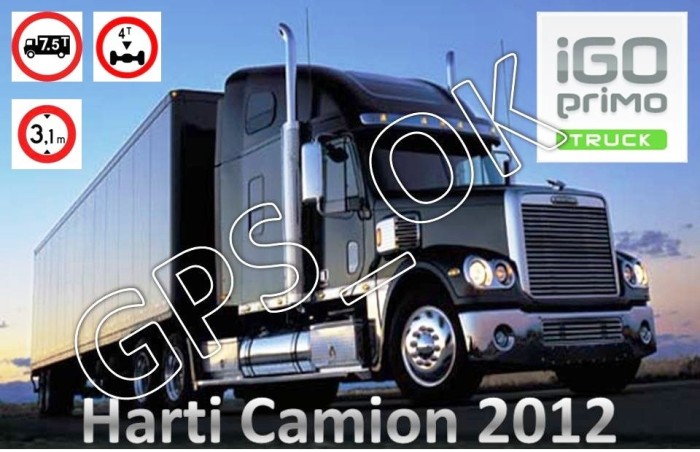 iGO Primo 2.0 Truck - Soft navigatie GPS special pentru Camioane, TIR-uri harti EUROPA si ROMANIA 2012 foto mare iGO Primo 2.0 Truck - Soft navigatie GPS special pentru Camioane, TIR-uri harti EUROPA si ROMANIA 2012 foto mare