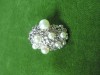 8 - SUPERBA BROSA PENTRU ESARFA DIN SIMILI PERLE IN MONTURA DE ARGINT - PRODUSA DE CELEBRA FIRMA DE JEWELRY FASHION  MAJORICA  SPANIA - MARCAJ 925