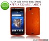 HUSA BBLE ORANGE GEL - SILICON SONY ERICSSON XPERIA X12 ARC ARC S - TRANSPORT GRATUIT