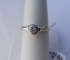 Inel logodna aur alb 18K, 1.9g, model solitaire cu BRILIANT VS de 3.5mm incapsulat !!