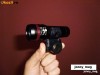 Far Bicicleta cu ZOOM si Led Osram cu 2 Faze de iluminare + STROBO (Pachet Promo cu Stop si Baterii Incluse)