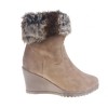 Botine camel cu platforma Maali