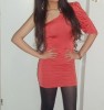 Rochie superba pe un umar BBY Bianca Dragusanu Butterfly Collection cu spatele gol