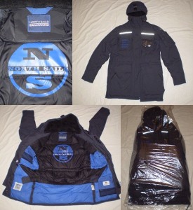 GEACA IARNA  CONDITII EXTREME NORTH SAILS PARKA CU PUF DE GASCA - material exterior impermeabil foto
