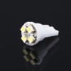 Bec led auto cu 4 x SMD, lumina alba xenon, pentru pozitii plafoniera interior auto numar  W5W T10 4 SMD