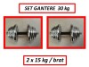 SET GANTERE CROMATE 30 KG ( 2 x 15 KG / BRAT ) - LIVRARE GRATUITA IN BUCURESTI ZONA SECTOR 4 !!!