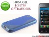 HUSA BLUE S-LINE GEL - SILICON LG E730 OPTIMUS SOL - TRANSPORT GRATUIT