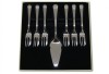 Set tacamuri inox de lux pentru patiserie si desert 7 piese in cutie cadou Grecian, Arthur Price, Anglia