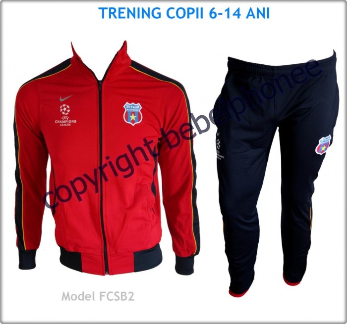 Trening Treninguri COPII 6 - 14 ANI - NIKE - STEAUA BUCURESTI - UEFA Champions League - Bluza si Pantaloni conici - LIVRARE GRATUITA - Model nou 2013 foto mare Trening Treninguri COPII 6 - 14 ANI - NIKE - STEAUA BUCURESTI - UEFA Champions League - Bluza si Pantaloni conici - LIVRARE GRATUITA - Model nou 2013 foto mare