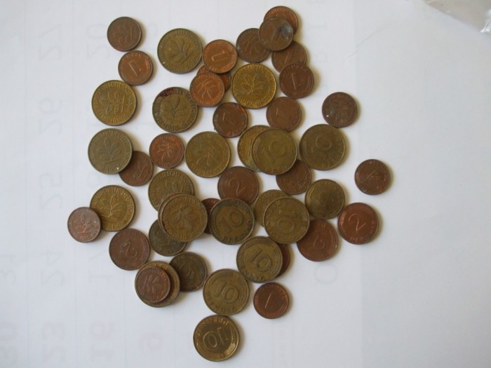 LOT MONEZI DIFERITE GERMANIA , 57 BUC. foto mare LOT MONEZI DIFERITE GERMANIA , 57 BUC. foto mare